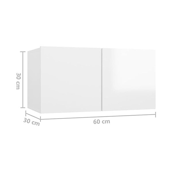 VEEKI Meuble TV, Meuble TV Suspendu, Meuble, Meuble TV avec Rangement，Meuble Industriel, Convient pour Salon ou Chambre, Ense