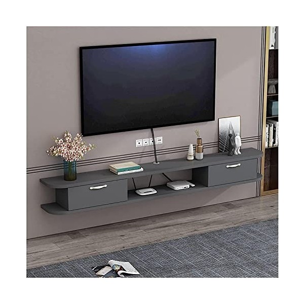 Meuble TV Meuble TV Unités Murales pour Salon Meuble TV Armoire Murale Console TV en Bois pour Salon Salle de Divertissement 