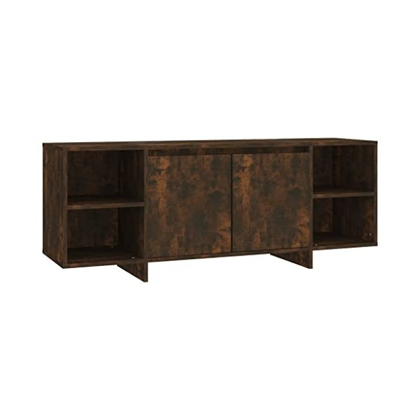 vidaXL Meuble TV Armoire Basse Centre de Divertissement Meuble Stéréo Salon Salle de Séjour Intérieur Sonoma Gris 130x35x50 c