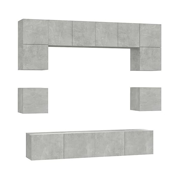 VEEKI Meuble TV, Meuble TV Suspendu, Meuble TV Industriel, Meuble TV Bois, Meuble Chambre, Convient pour Salon ou Chambre, En