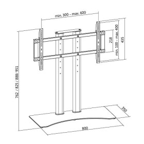 LogiLink BP0024 Support pour téléviseur 165,1 cm 65" Noir