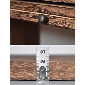 Meuble TV Flottant, Meuble TV Mural Design Porte Roulante avec Deux Tiroirs, Centre De Divertissement Media Homeniture pour S