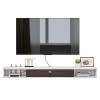 StrOux Meuble TV Flottant Meuble TV, Support Mural TV Media Console, Meuble TV Flottant pour Lecteur DVD Blu-Ray Satellite TV