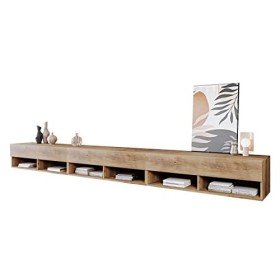 Mirjan24 Meuble TV Lowboard Jumbo 300, armoire TV, ouverture sans poignée, table de télévision, on peut poser BZW Suspendre 