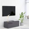 FAMIROSA Meuble TV Blanc, Support TV pour Télévision Banc TV Blanc 80x34x30 cm Aggloméré
