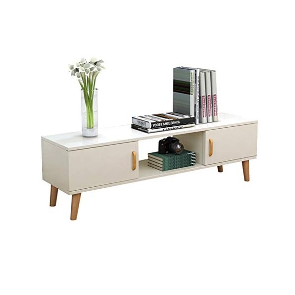 Meuble TV profilé bas Console multimédia Console de télévision polyvalente avec portes darmoire Console de rangement pour ar