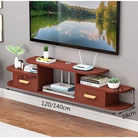 Meuble TV Suspendu Au Mur, Meuble TV Flottant Durable Et Robuste, Meuble De Rangement Organisateur pour Composants TV pour Ch