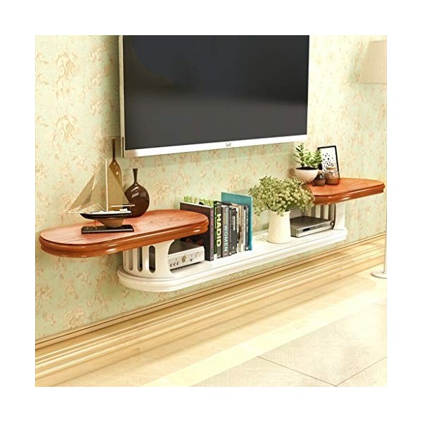 Étagère murale Étagère flottante Étagère TV murale étagère à livres Set top box lecteur de DVD Étagère de rangement pour rout