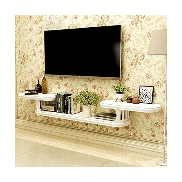 Étagère murale Étagère flottante Étagère TV murale étagère à livres Set top box lecteur de DVD Étagère de rangement pour rout