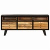 BIGTO Meuble TV en Bois de manguier Massif Meuble TV Table TV Meuble pour Salon, b, 120x30x45 cm