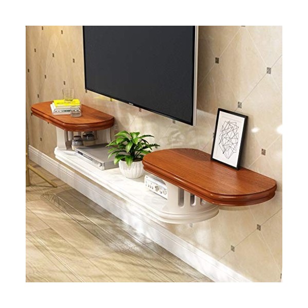 Mural Meuble TV Étagère flottante Étagère murale meuble TV console TV Mur de fond de télévision étagère de décoration étagère