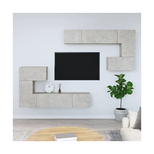 VEEKI Meuble TV, Meuble TV Suspendu, Meuble TV Industriel, Meuble TV Bois, Meuble Chambre, Convient pour Salon ou Chambre, Mu