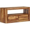 Meuble TV Salon Meuble TV Console Multimédia Meuble TV en Bois Massif Bois de Sheesham Solide 31,5" x11,8 x15,7 Convient pour