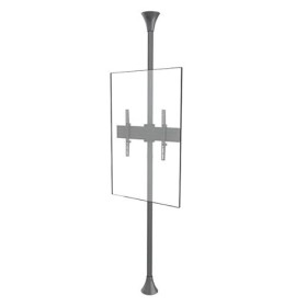 KIMEX - Support TV - Installation Sol-Plafond - pour écran 55" - 75" - Hauteur 300cm - Orientation Portrait - Fonction inclin