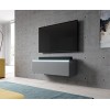 Furnix Meuble TV Bargo - Meuble TV - sans éclairage LED - 300 x 34 x 32 cm 3 x 100 - Meuble TV - Commode - 2 Compartiments 