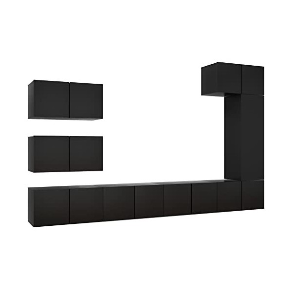 VEEKI Meuble TV, Meuble TV Suspendu, Meuble, Meuble TV avec Rangement，Meuble Industriel, Convient pour Salon ou Chambre, Ense