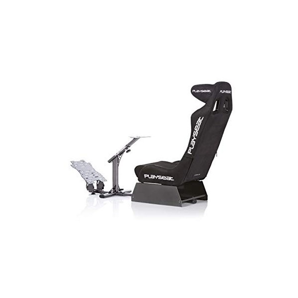 PLAYSEAT Evolution Alcantara Pro Siège de Jeu Universel, Noir, Blanc, Taille Unique