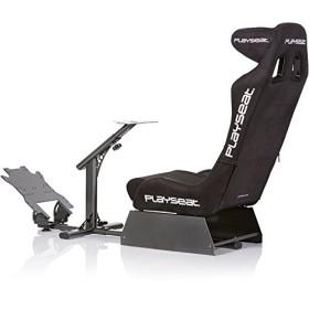 PLAYSEAT Evolution Alcantara Pro Siège de Jeu Universel, Noir, Blanc, Taille Unique