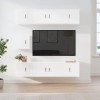 VEEKI Meuble TV, Meuble TV Suspendu, Meuble TV Industriel, Meuble TV Bois, Meuble Chambre, Convient pour Salon ou Chambre, En