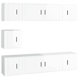 VEEKI Meuble TV, Meuble TV Suspendu, Meuble TV Industriel, Meuble TV Bois, Meuble Chambre, Convient pour Salon ou Chambre, En