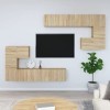 VEEKI Meuble TV, Meuble TV Suspendu, Meuble TV Industriel, Meuble TV Bois, Meuble Chambre, Convient pour Salon ou Chambre, Mu