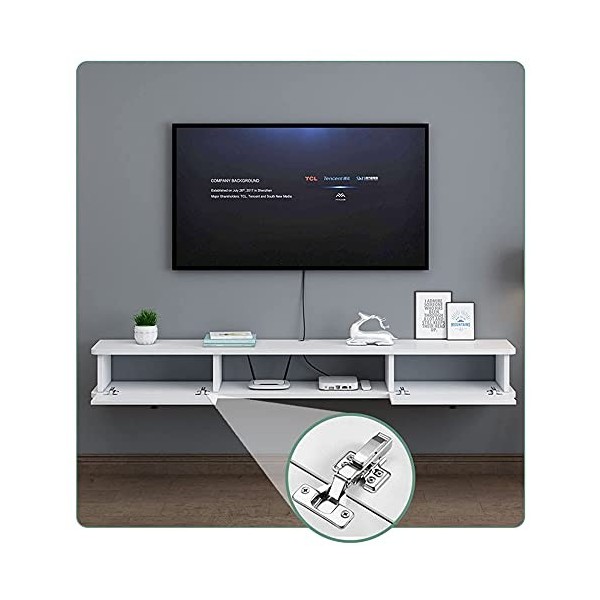 StrOux Meuble TV Flottant Meuble Meuble TV Meuble TV Mural pour Salon Meuble TV Flottant Meuble Meuble TV Fixé au Mur pour Ce