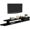 Suuim Unité de télévision Murale Console multimédia Murale asymétrique, Support de télévision Flottant, étagères de Rangement
