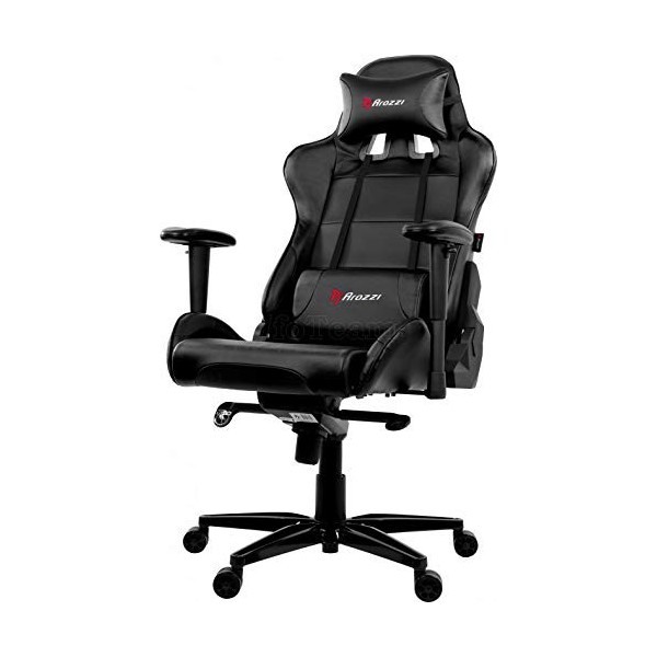 Arozzi Verona XL+ Fauteuil Gamer, Similicuir, Noir, 58 x 57 x 138 cm