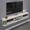 Armoire de télévision murale Etagère audio et vidéo avec étagère murale à tiroirs Étagère flottante Étagère double Set Top Bo