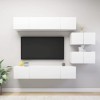 VEEKI Meuble TV, Meuble TV Suspendu, Meuble, Meuble TV avec Rangement，Meuble Industriel, Convient pour Salon ou Chambre, Ense