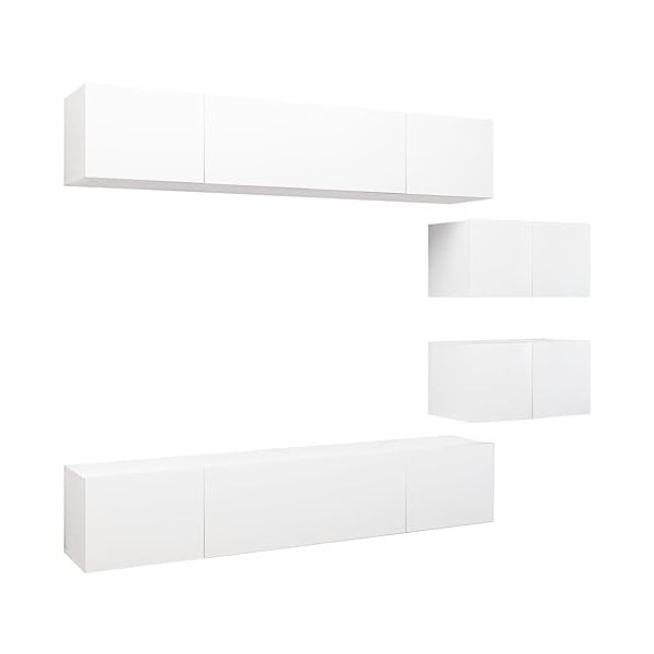 VEEKI Meuble TV, Meuble TV Suspendu, Meuble, Meuble TV avec Rangement,Meuble Industriel, Convient pour Salon ou Chambre, Ense