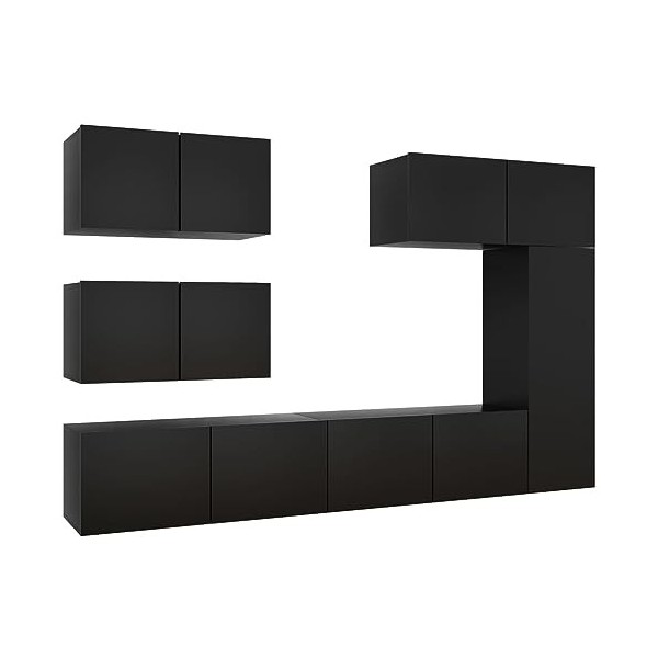 VEEKI Meuble TV, Meuble TV Suspendu, Meuble, Meuble TV avec Rangement，Meuble Industriel, Convient pour Salon ou Chambre, Ense