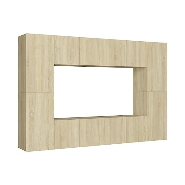 VEEKI Meuble TV, Meuble TV Suspendu, Meuble, Meuble TV avec Rangement,Meuble Industriel, Convient pour Salon ou Chambre, Ense