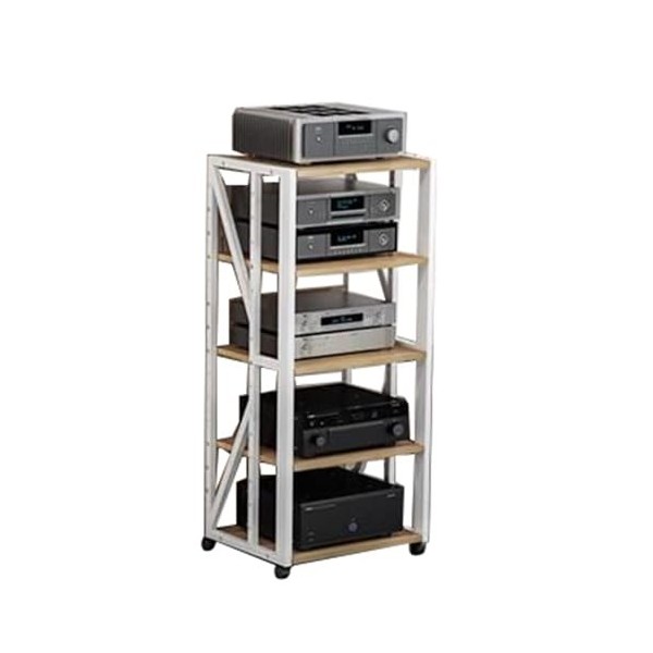 Armoire De Composants De Support Darmoire Multimédia AV, Tour Audio Darmoire De Support Multimédia Audio Vidéo Avec 5 Étagè