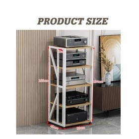 Armoire De Composants De Support Darmoire Multimédia AV, Tour Audio Darmoire De Support Multimédia Audio Vidéo Avec 5 Étagè
