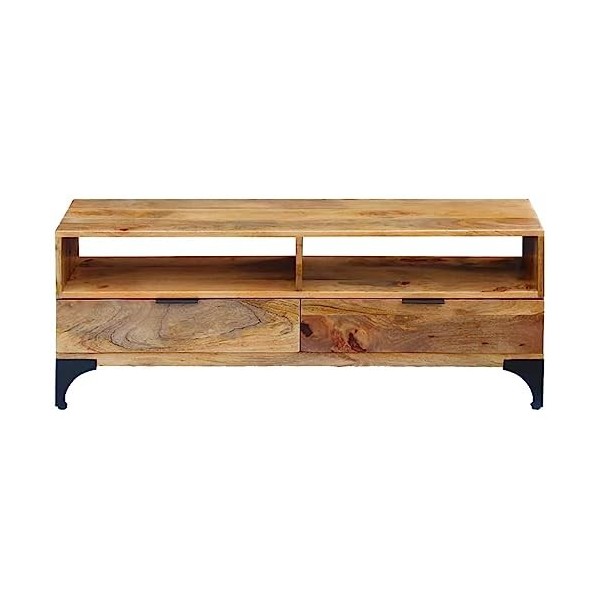 VEEKI Meuble TV, Meuble TV Suspendu, Meuble TV Industriel, Meuble TV Bois, Meuble Chambre, Convient pour Salon ou Chambre, Bo