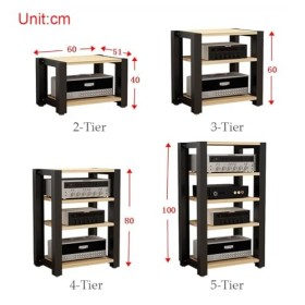 Armoire De Composants Audio/vidéo À 2/3/4/5 Niveaux, Support Multimédia For Lecteur CD, Support De Rangement For Équipement S