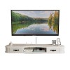 Meuble TV, Meuble TV Lowboard, Étagères Flottantes, Console Média Murale Moderne, Huche De Rangement De Bureau Flottant pour 