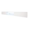 Selsey LARKA - Meuble TV Suspendu Blanc, 3x100 cm, éclairage LED Inclus 