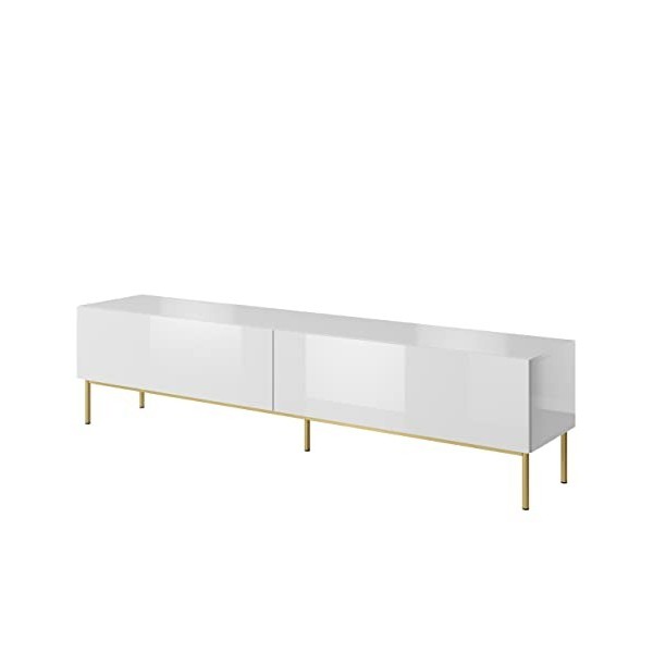 Mirjan24 Meuble TV Slide, meuble TV bas avec ouverture sans poignée, meuble bas, table TV, meuble TV, meuble TV, meuble TV, m