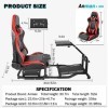 Anman Support de volant réglable en hauteur pour simulateur de course compatible avec Logitech G25, G27, G29, G920 G25/G27/G2
