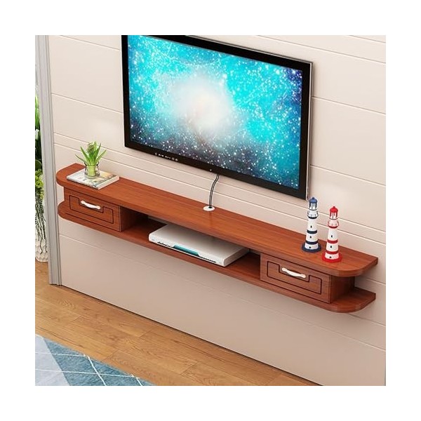 IAKAEUI Meuble TV Lowboard Meuble TV Flottant Armoire Flottante Console Multimédia Huche de Rangement sous La Télévision Cent