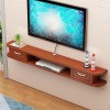 IAKAEUI Meuble TV Lowboard Meuble TV Flottant Armoire Flottante Console Multimédia Huche de Rangement sous La Télévision Cent
