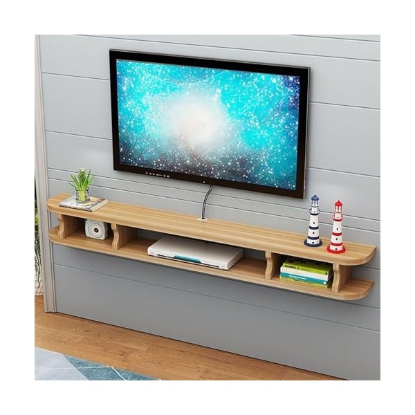 IAKAEUI Meuble TV Lowboard Meuble TV Flottant Armoire Flottante Console Multimédia Huche de Rangement sous La Télévision Cent