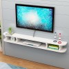 IAKAEUI Meuble TV Lowboard Meuble TV Flottant Armoire Flottante Console Multimédia Huche de Rangement sous La Télévision Cent