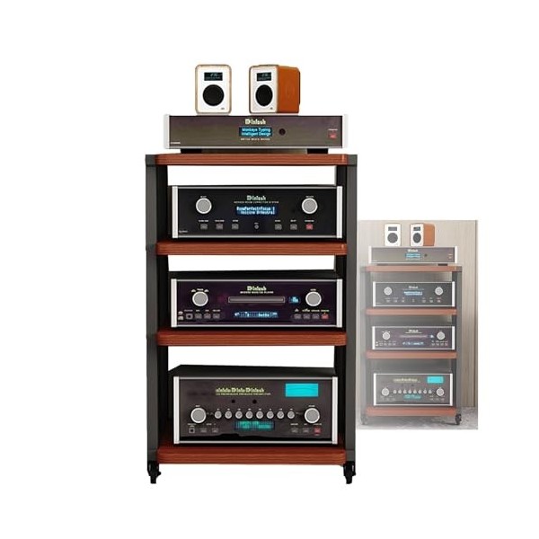 YCOVSFP Support Multimédia AV À 4 Niveaux, Support Dangle, Tour De Support Audio Stéréo, Sadapte Parfaitement Au Lecteur DV