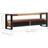 Meuble TV Salon Meuble TV Console Multimédia Meuble TV en Bois Massif 47,2" x11,8 x15,7 Bois de Sesham Massif Convient pour C