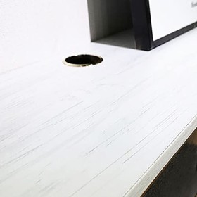 Meuble De Télévision Suspendu Au Mur, Étagère De Composant De Meuble De Télévision Flottant avec 2 Tiroirs, Unité De Centre D