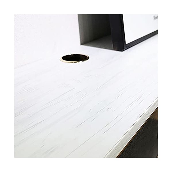 Meuble De Télévision Suspendu Au Mur, Étagère De Composant De Meuble De Télévision Flottant avec 2 Tiroirs, Unité De Centre D