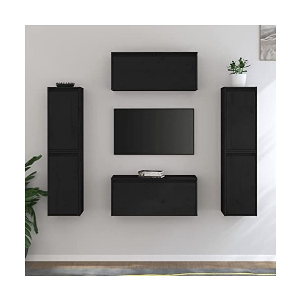 VEEKI Meuble TV, Meuble TV Suspendu, Meuble TV Industriel, Meuble TV Bois, Meuble Chambre, Convient pour Salon ou Chambre, Me